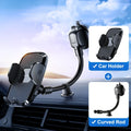 Joyroom Universal Car Phone Holder with Flexible Long Arm and Vent Clip – Curved rod