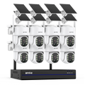Annke 16CH Wireless PT Security Camera System, 4MP, 9000mAh Battery – 16CH NVR 8Pcs Camera