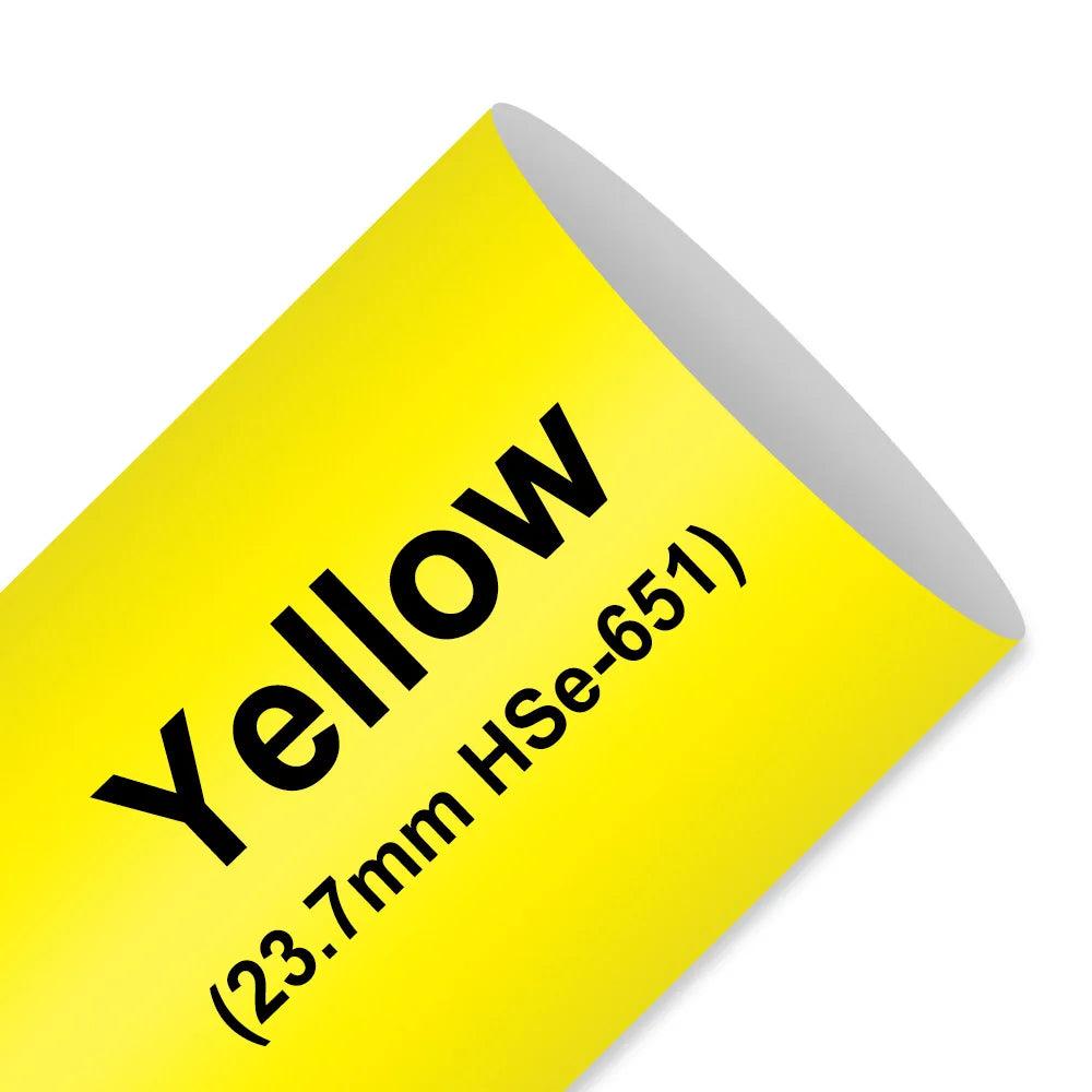 Heat Shrink Tube Tape for Brother P-touch Label Makers – 23.7 Yellow Tube