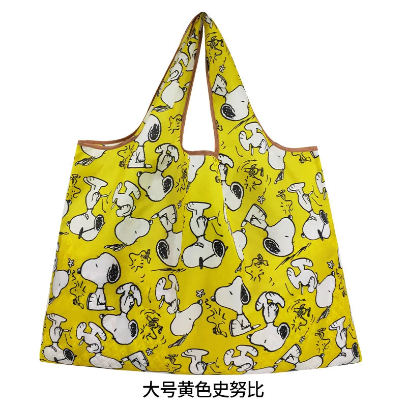 Snoopy Printed Foldable Reusable Tote Bag in Polyester – D
