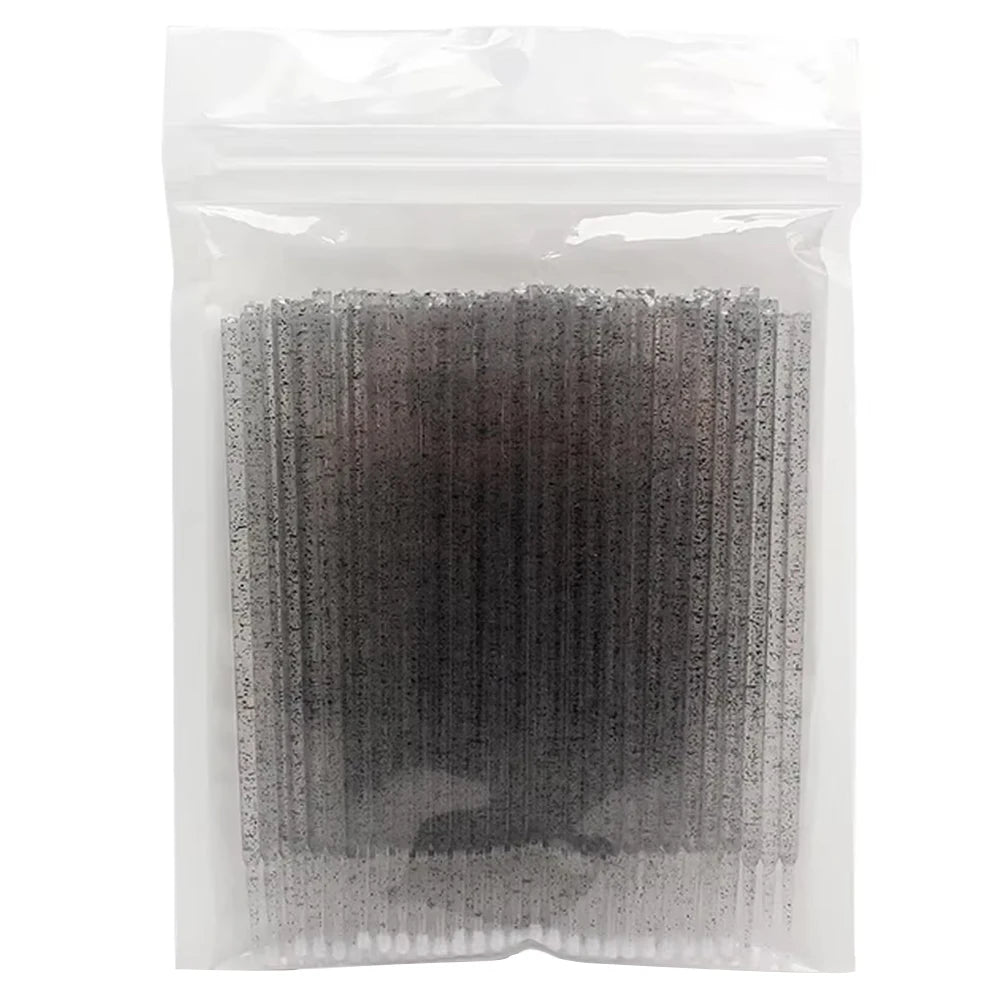 Eyelash Cleaning Micro Brushes, 100 Pieces – Black B
