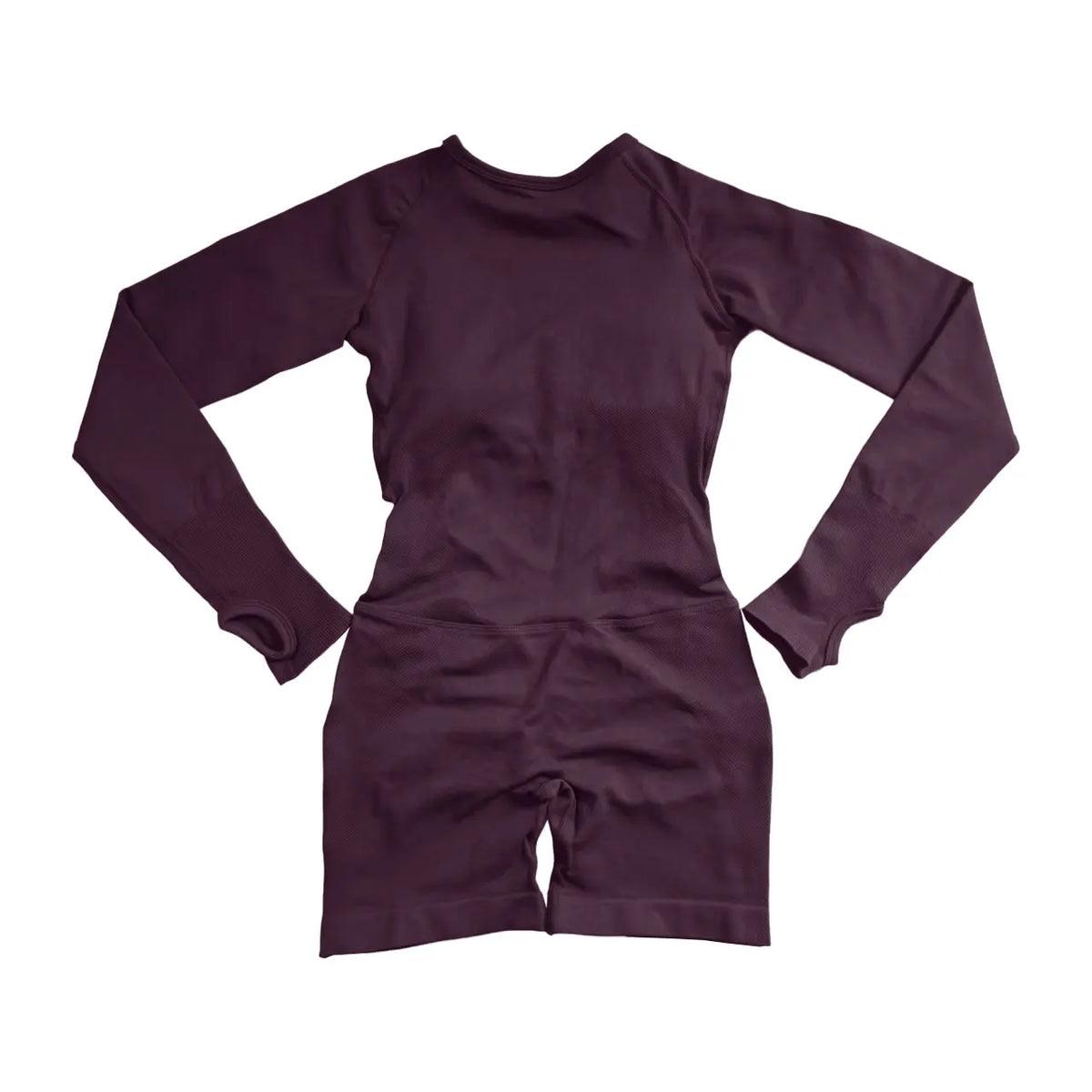 Nclagen Women's Seamless Long Sleeve Yoga Jumpsuit - Backless Activewear – Deep Coffee