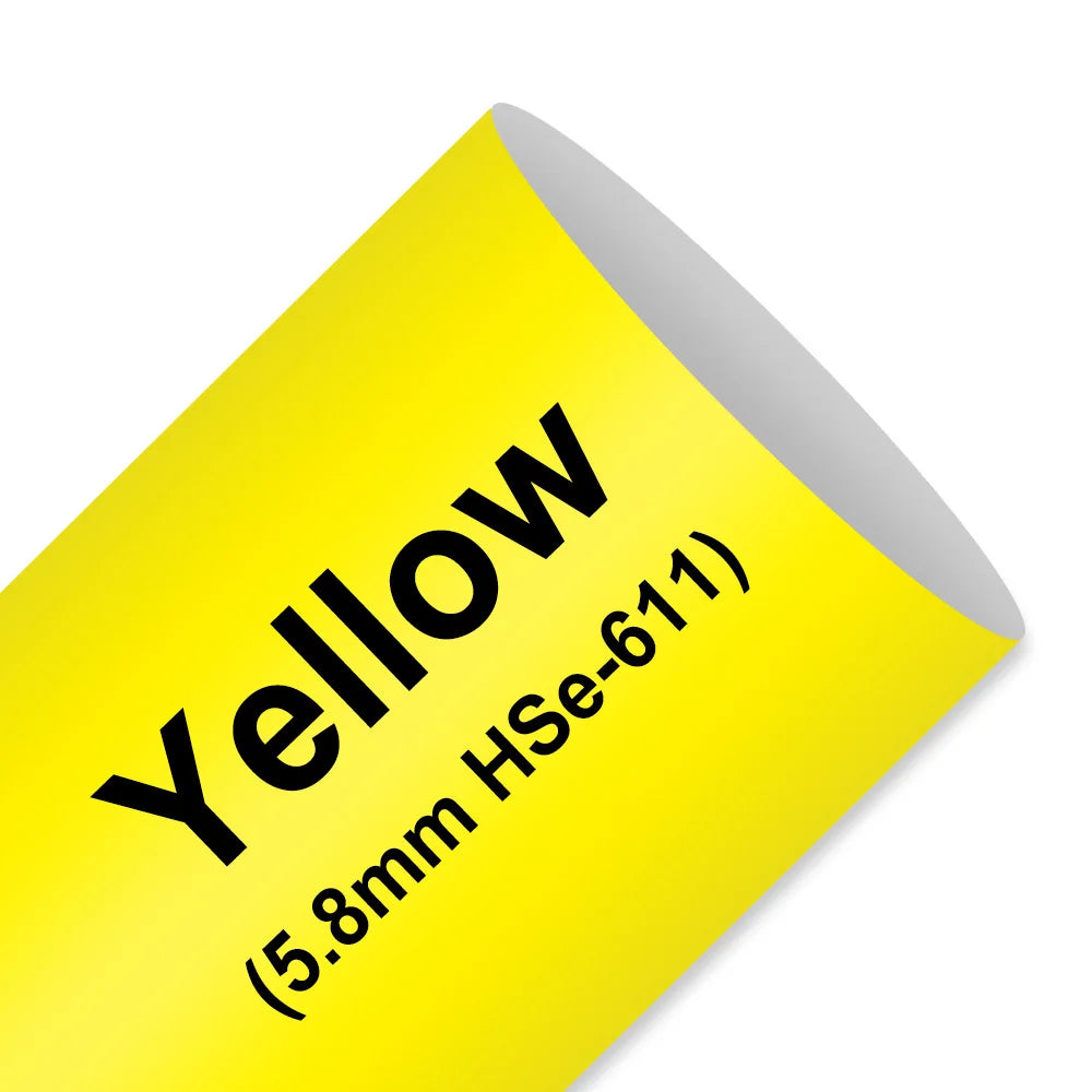 Heat Shrink Tube Tape for Brother P-touch Label Makers – 5.8 Yellow Tube