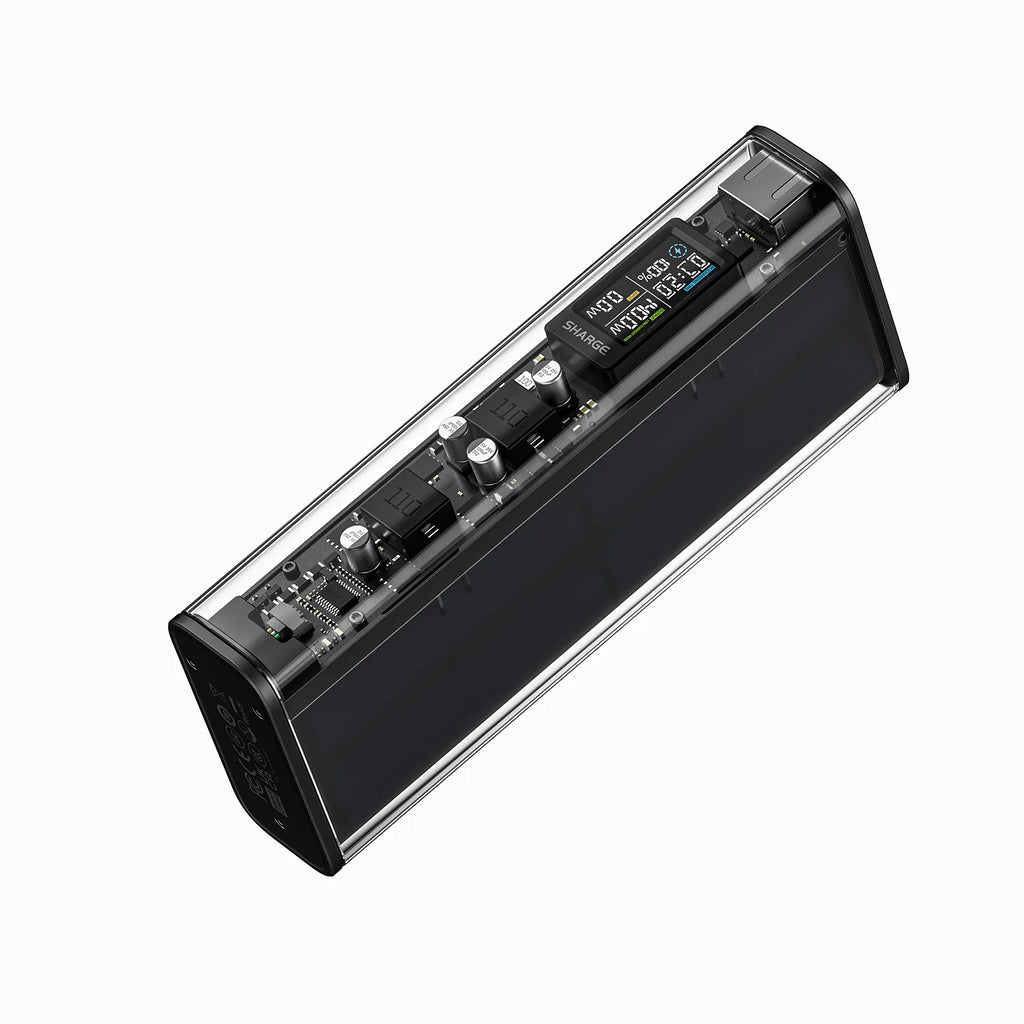Shargeek 140 20000mAh Laptop Power Bank with Smart Display – Black