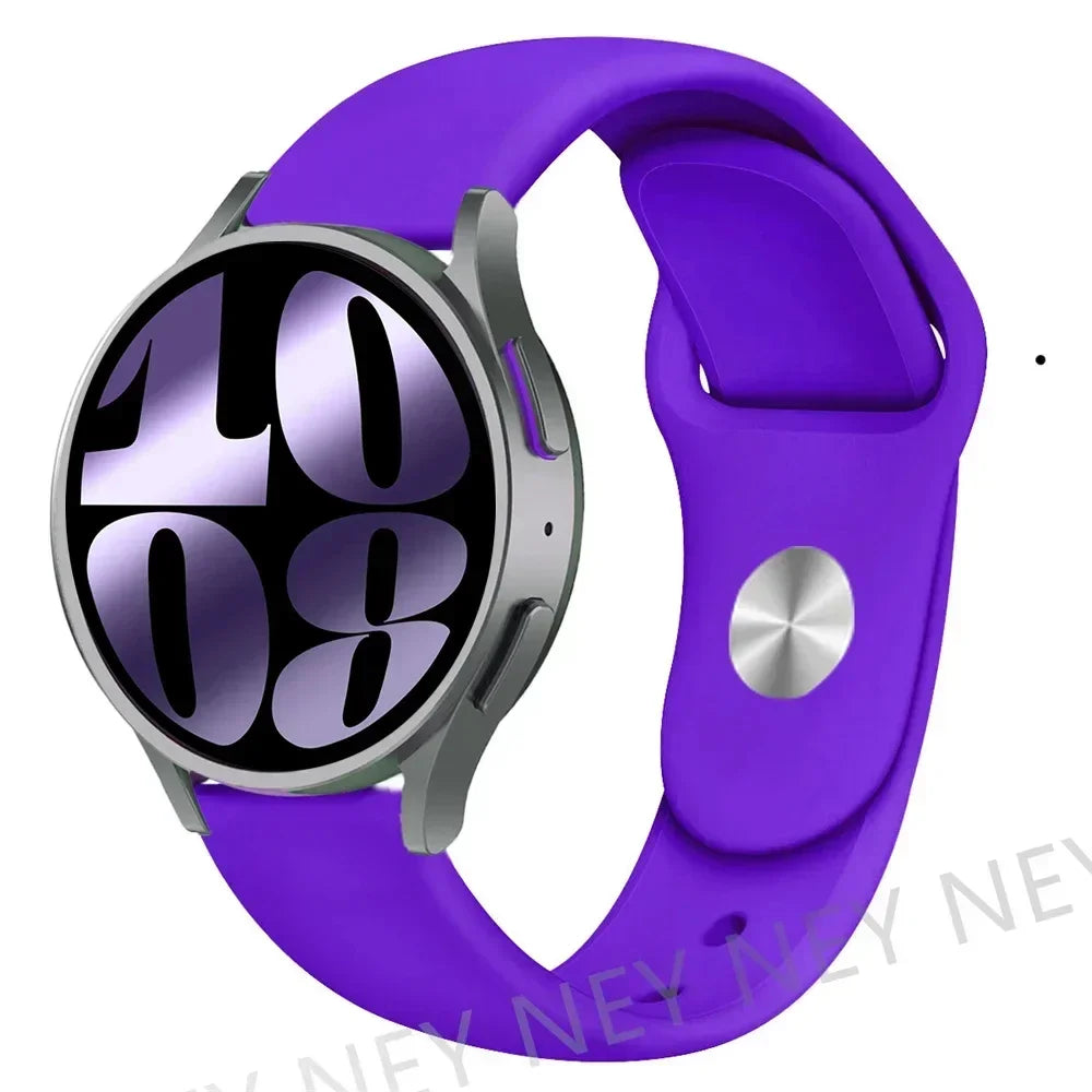 Silicone Sport Band for Samsung, Huawei, Amazfit & Garmin Smartwatches – Deep purple-11