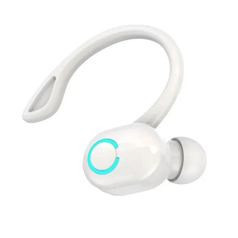 Bluetooth 5.2 Wireless Headset with Microphone and Hands-Free Calling – White