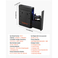 SucceBuy Handgun Safe with Fingerprint, Code, and Key Access – Single Rail Model