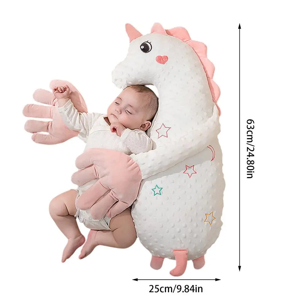Electric Baby Sleep Soother with Patting Palm and Remote Control – Pink