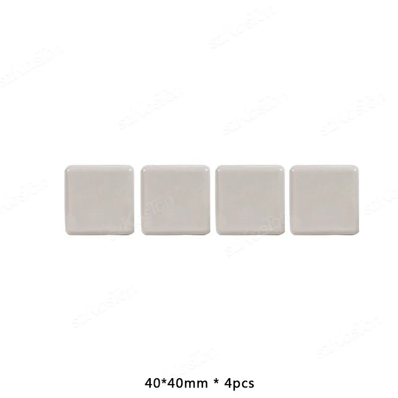 4-Piece Furniture Glider Sliding Pads, PE Plastic Floor Protectors – 40x40mm-1
