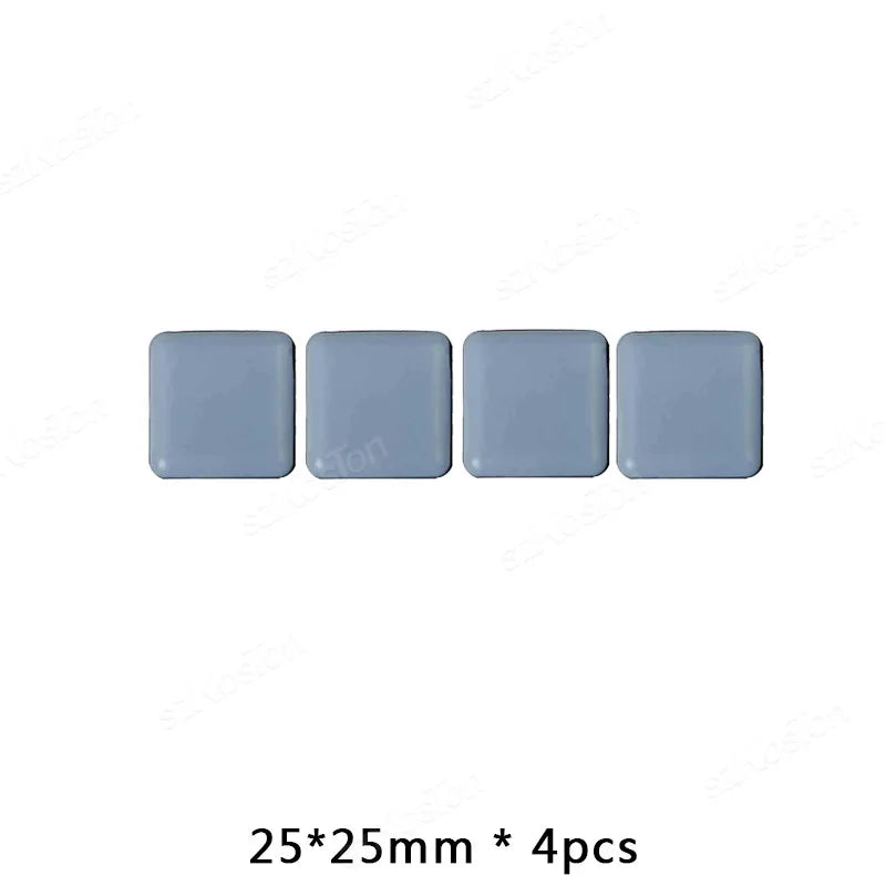 4-Piece Furniture Glider Sliding Pads, PE Plastic Floor Protectors – 25x25mm-2