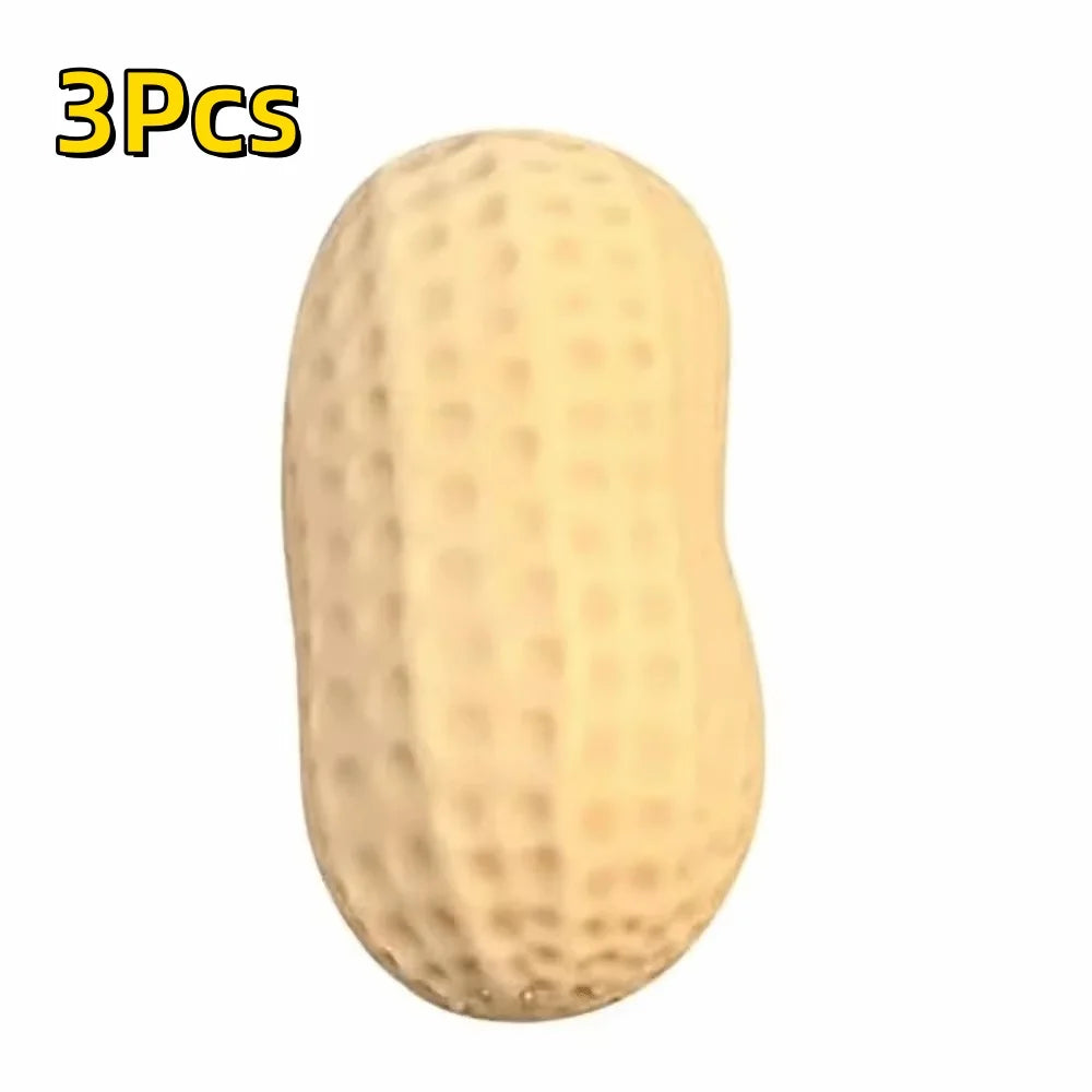 Peanut Stress Ball Sensory Fidget Toy - Buttery-Soft Squeeze Toy – 3Pcs