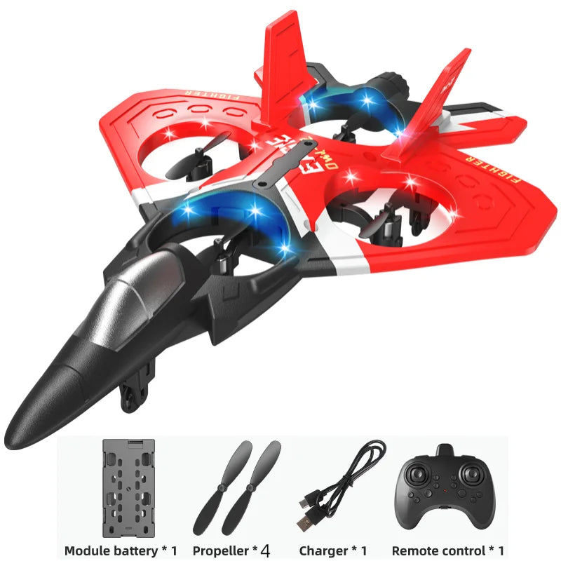 EPP Foam RC Stunt Airplane - 100m Remote Range Electric Stunt Plane – Red