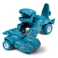 2-in-1 Dinosaur Deformation Car Toy, 1:43 Scale ABS Plastic Vehicle – Green