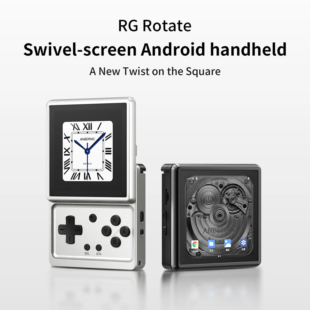 Anbernic RG Rotate Retro Handheld Game Console 3.5 inch IPS Screen Unisoc T618 Chip 3GB+32GB, 2000mAh Android Games Player – view 2