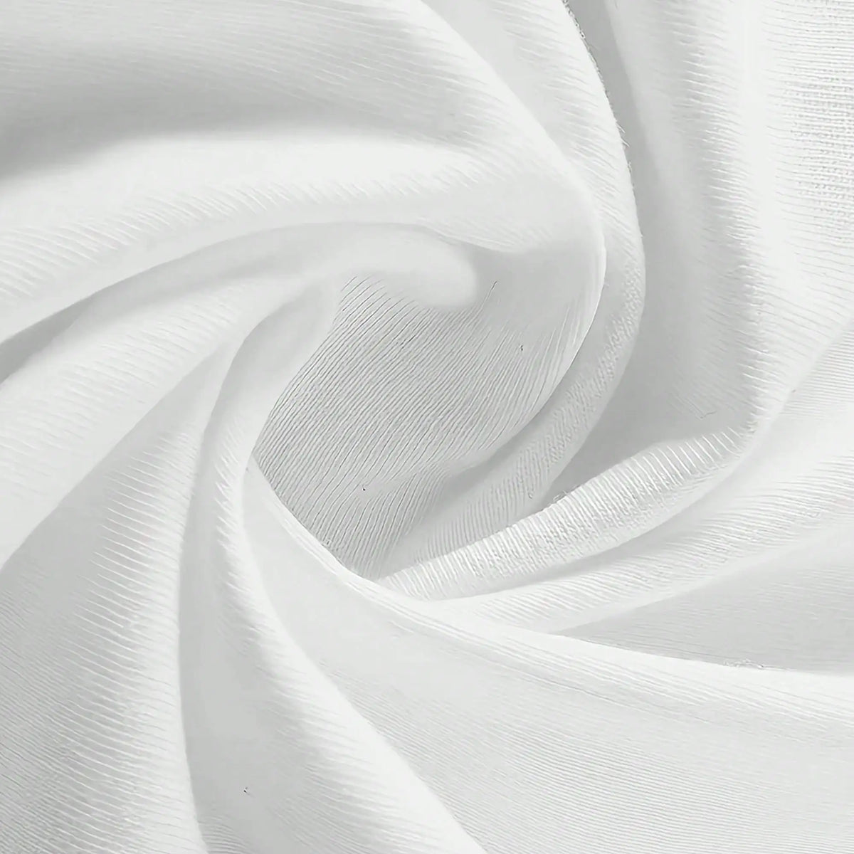 A close-up of the white t-shirt fabric showing soft folds and texture.