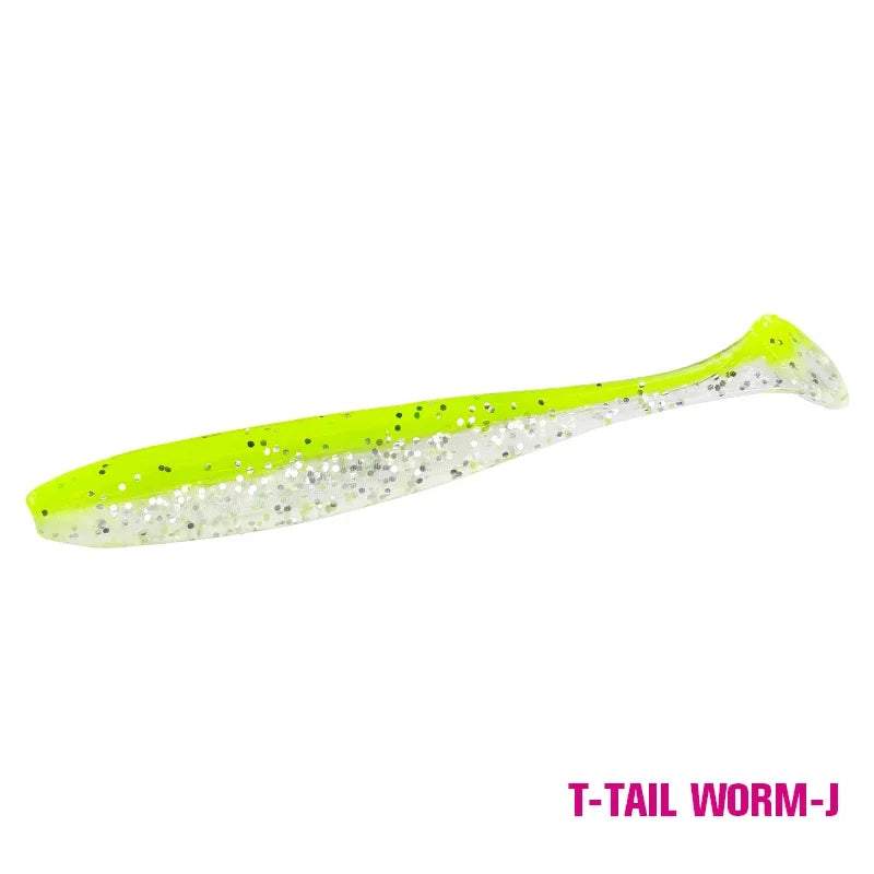 Tsurinoya T-Tail Soft Fishing Lures, 55mm–120mm Artificial Baits – T Tail-J