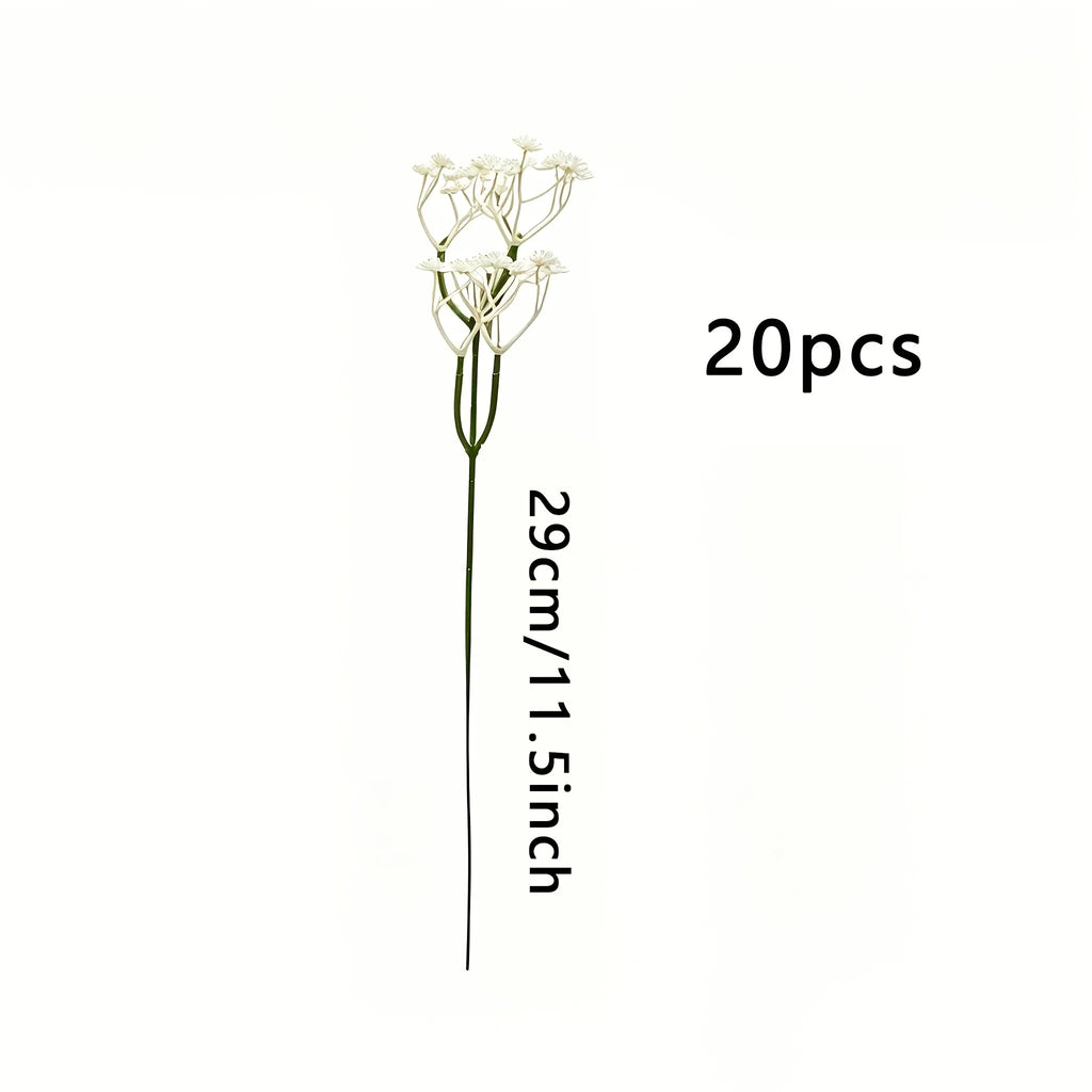 Artificial Gypsophila Bouquets, 20-Piece Set with 600 Stems – 20pcs