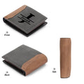 Custom Engraved PU Leather Bifold Wallet for Men and Women – Front Name