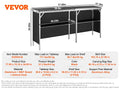 SucceBuy Folding Tradeshow Podium Table with Carrying Case and Skirt – more than 55 inch