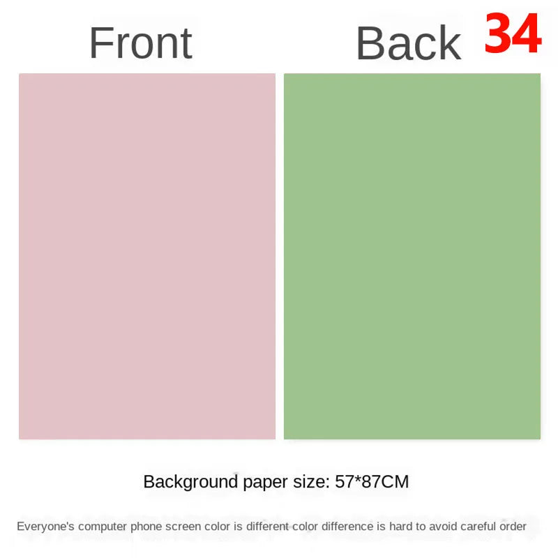57 × 87 cm Double-Sided Photography Backdrop Paper – 34