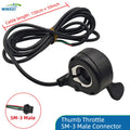 Electric Bicycle Thumb Throttle Speed Regulator, 12V-84V Universal – Throttle - SM3-Male