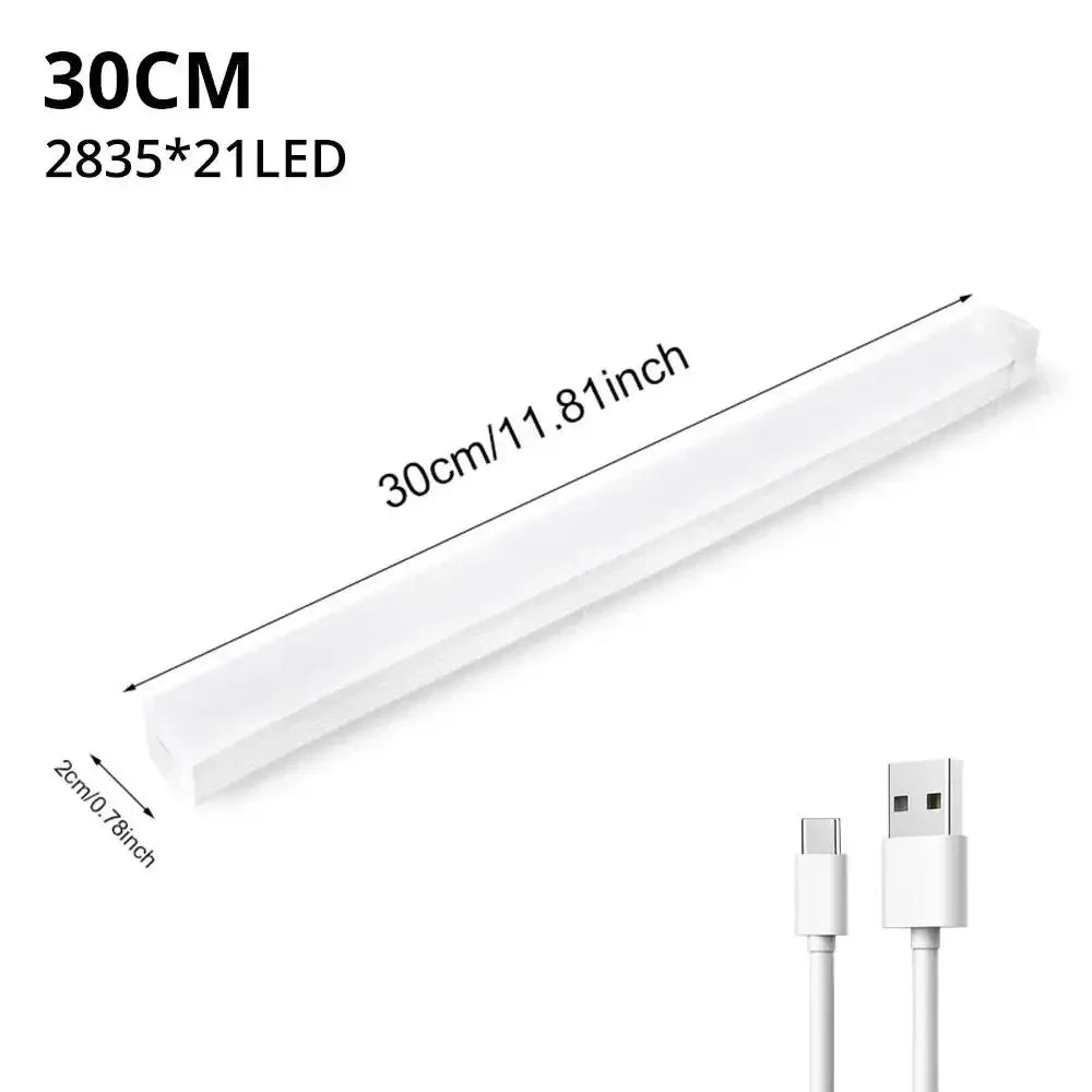 USB Rechargeable LED Motion Sensor Night Light, Magnetic Strip – Warm white