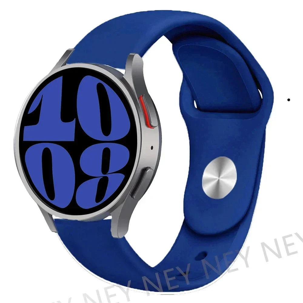 Silicone Sport Band for Samsung, Huawei, Amazfit & Garmin Smartwatches – Royal blue-23