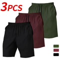 Men's 3-Piece Quick-Dry Shorts Set, Lightweight Polyester – 3pcs