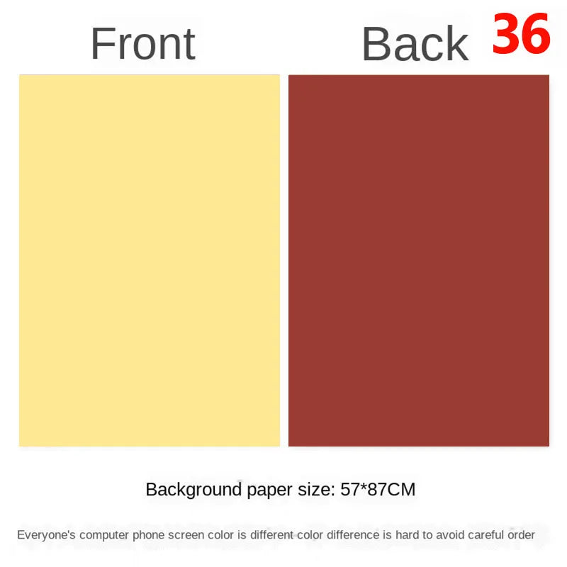 57 × 87 cm Double-Sided Photography Backdrop Paper – 36