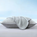 Cooling Ice Bean Pillowcase 48x74cm - Breathable Polyester – Grey