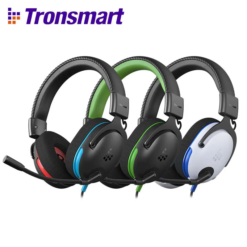 Tronsmart Sounfii G10 wired over-the-ear gaming headset shown in white