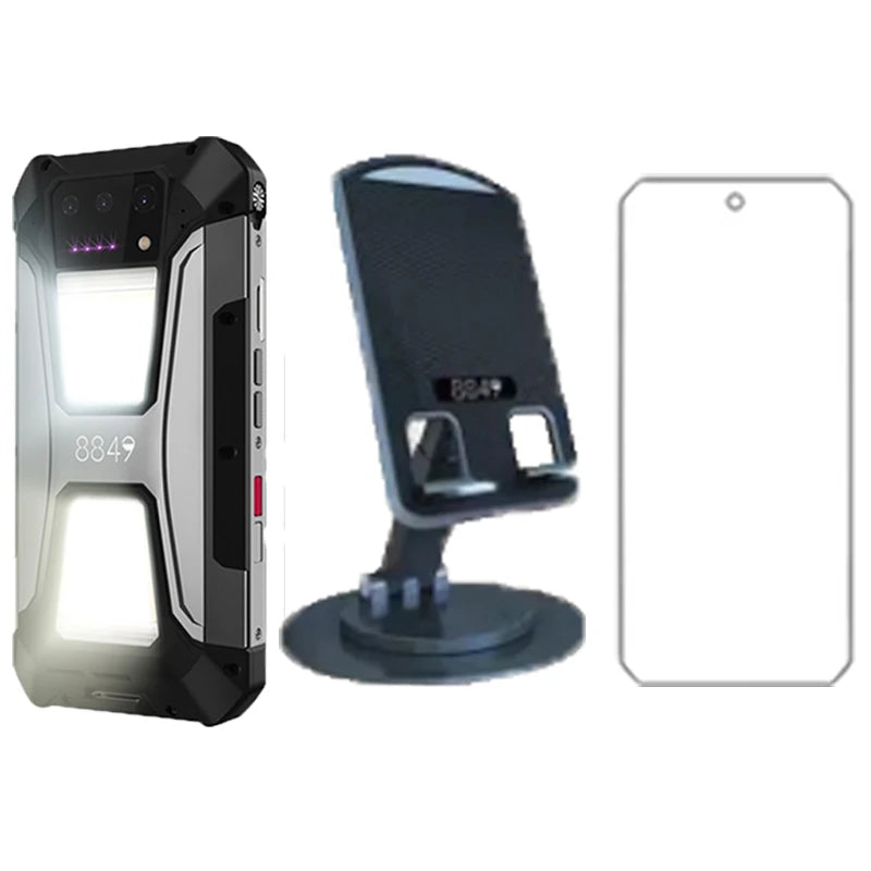 8849 Tank 2 Pro Rugged Smartphone with 100 Lumen Projector 23800mAh – With Stand