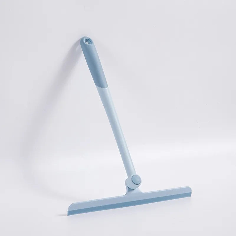 360° Rotatable Shower Squeegee with 27.5cm Wiper Blade – Blue