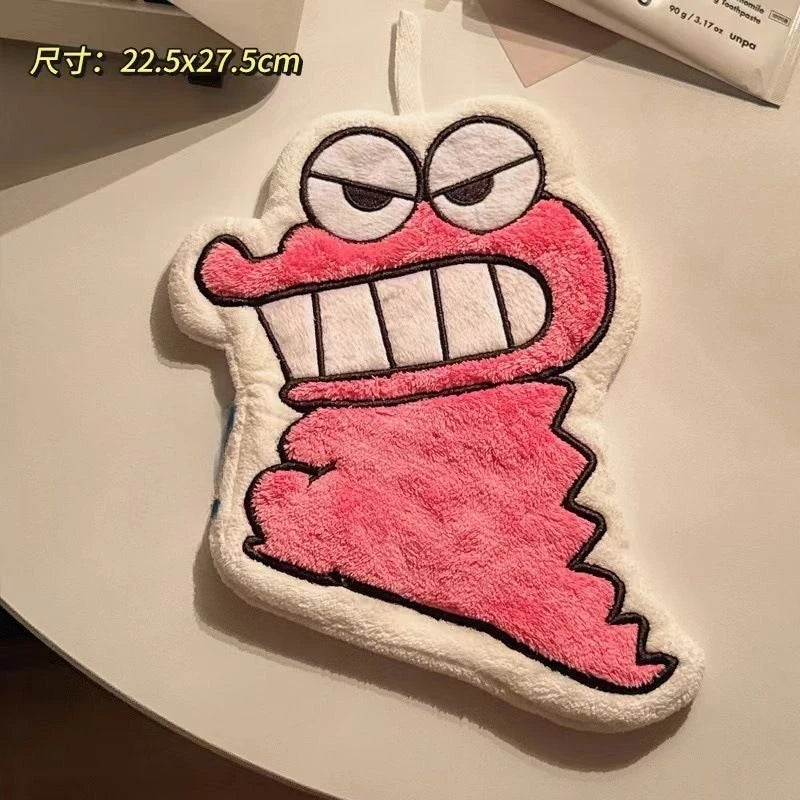 Crayon Shin-chan Hanging Hand Towel - Absorbent Cartoon Kitchen Towel – C-1pcs