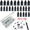 Tire Repair Rubber Nails, 40-Piece Set for Cars and Motorcycles – 40pcs