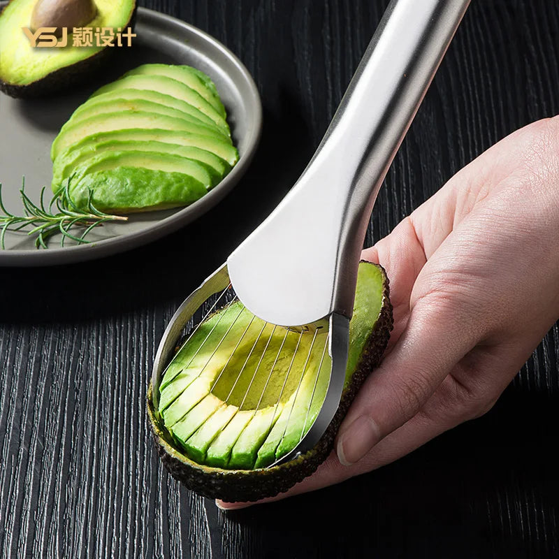 Stainless Steel Avocado and Fruit Cutter Tool – 1pc