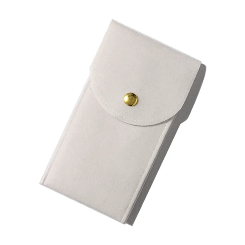 Embers Flannelette Watch Travel Storage Case, 13x7cm – B-White