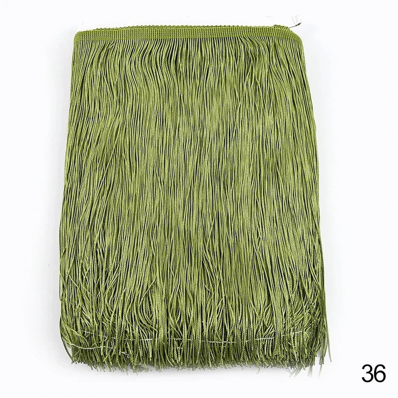30cm Tassel Fringe Lace Trim for Sewing and Home Decor – 36
