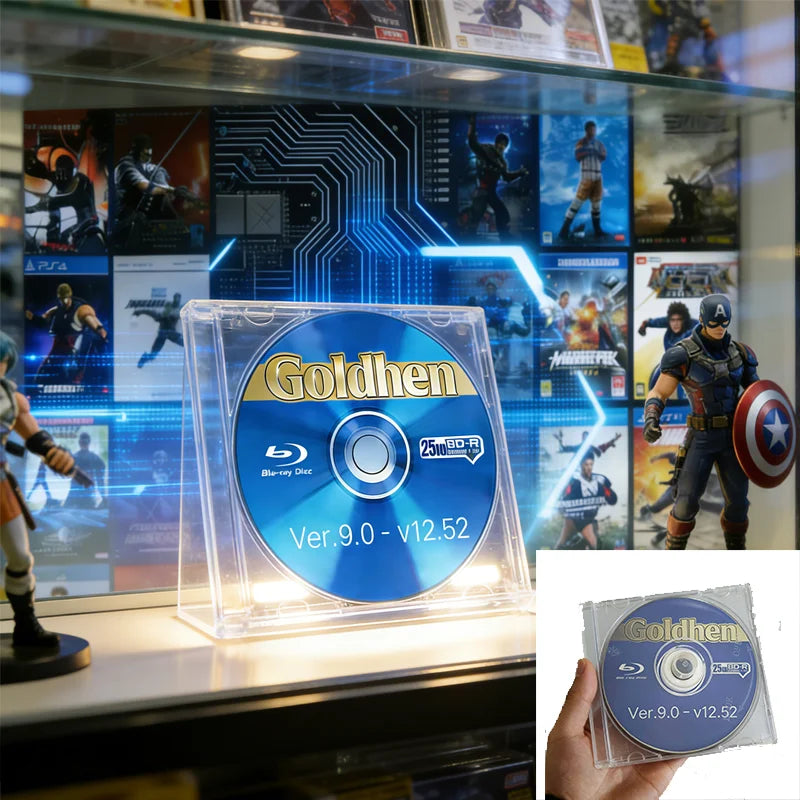 GoldHEN Bootable Jailbreak Disc for PS4 9.0–13.52 – Rare CD v9.0-v12.52