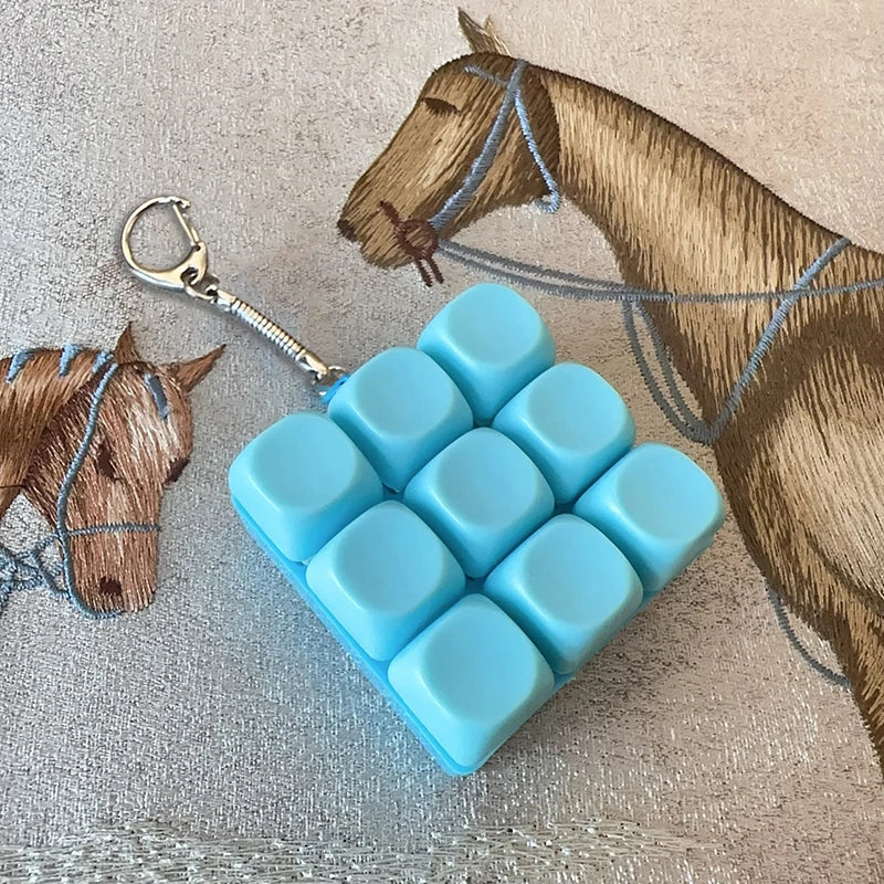 9-Key Mechanical Keyboard Fidget Keychain Stress Relief Toy – A11