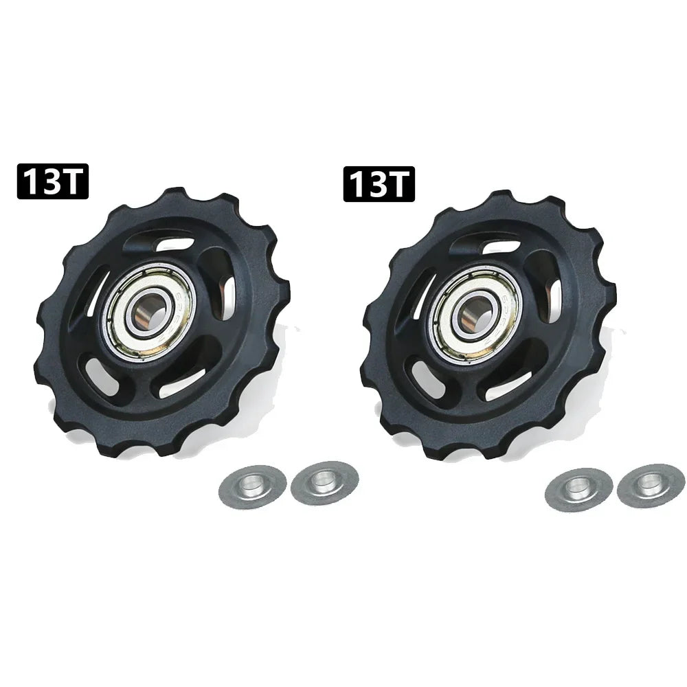 Bicycle Rear Derailleur Jockey Wheel Pulley 11T-14T Nylon Fiber – 2pcs 13T