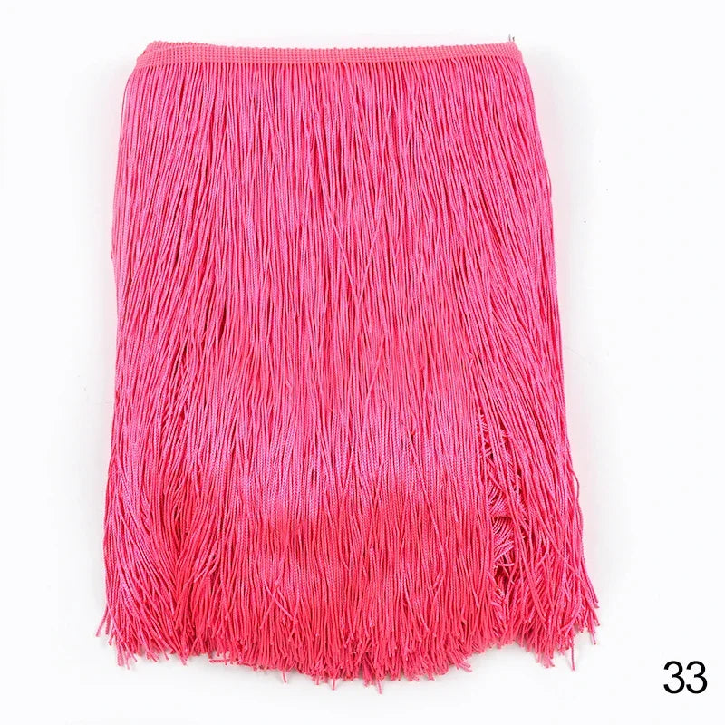 30cm Tassel Fringe Lace Trim for Sewing and Home Decor – 33