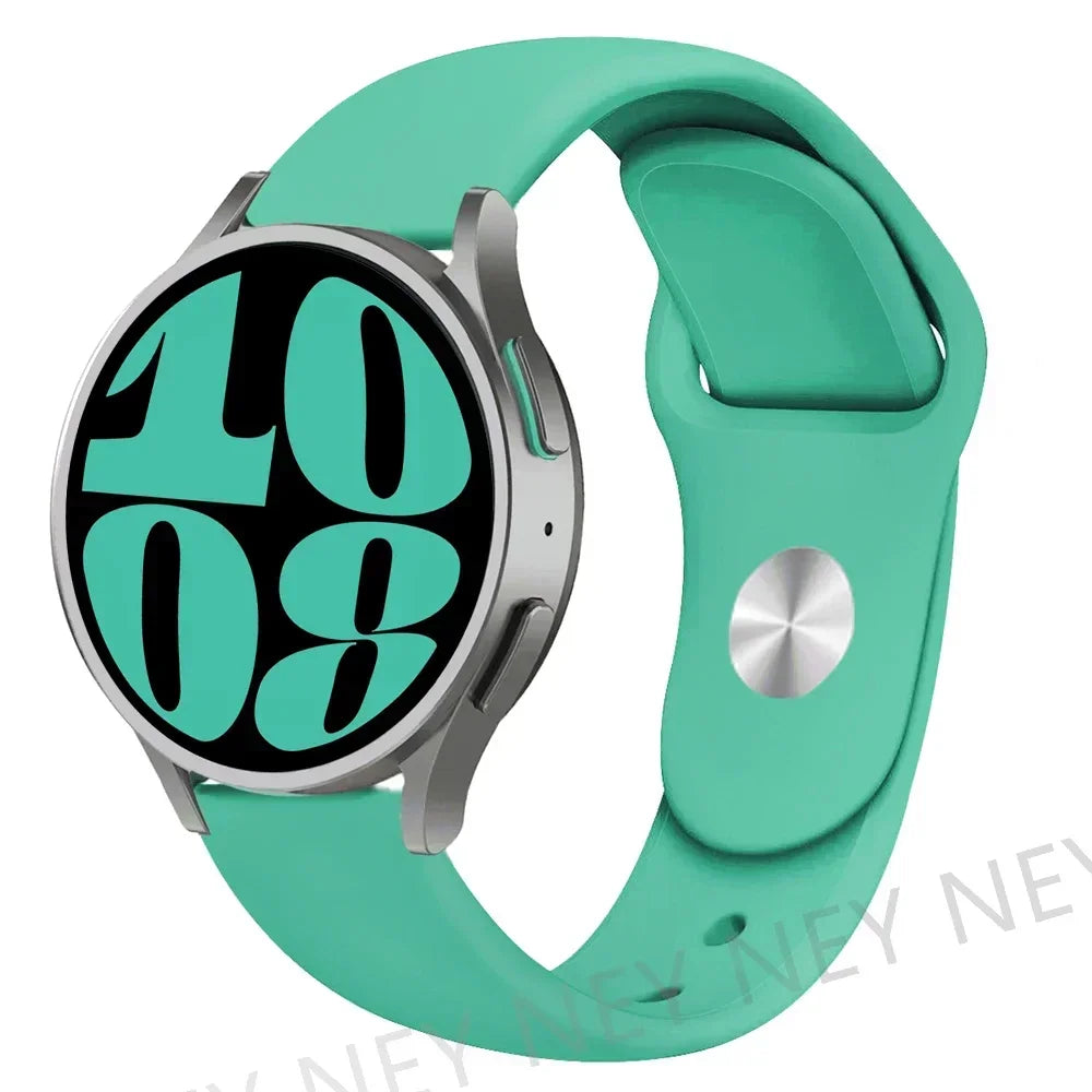 Silicone Sport Band for Samsung, Huawei, Amazfit & Garmin Smartwatches – Mint-Green-8