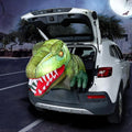 6 FT Haunted Castle Halloween Inflatable with Built-in LED Lights – 3.6FT Dinosaur