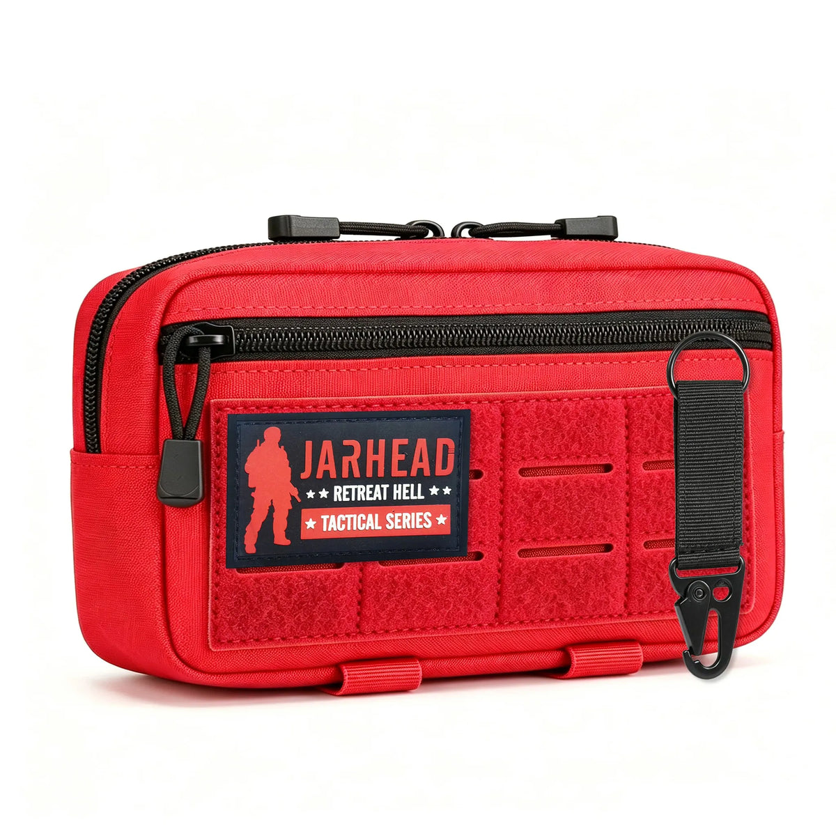 Tactical Molle EDC Utility Pouch, Nylon First Aid Waist Pack – RED2-SET