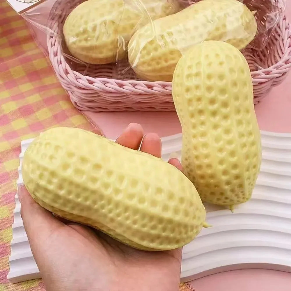 Peanut-shaped squishy stress ball sensory fidget toy – view 2