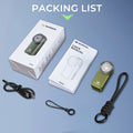 Wurkkos HD03 680LM Rechargeable Pocket Flashlight with RGB and Magnet – Olive