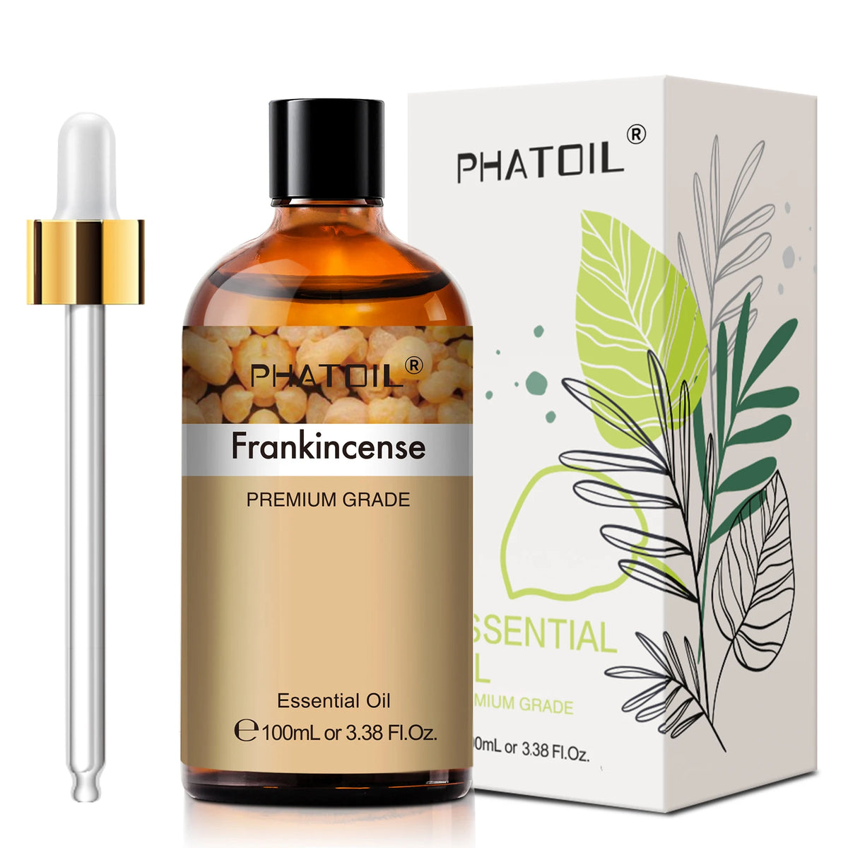 Phatoil 100ml Pure Natural Essential Oil for Diffusers and DIY Crafts – Frankincense