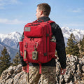 45L Terylene Tactical Gym Backpack for Fitness and Outdoor Sports – Red