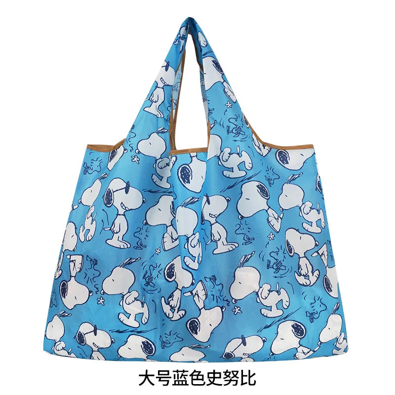 Snoopy Printed Foldable Reusable Tote Bag in Polyester – E